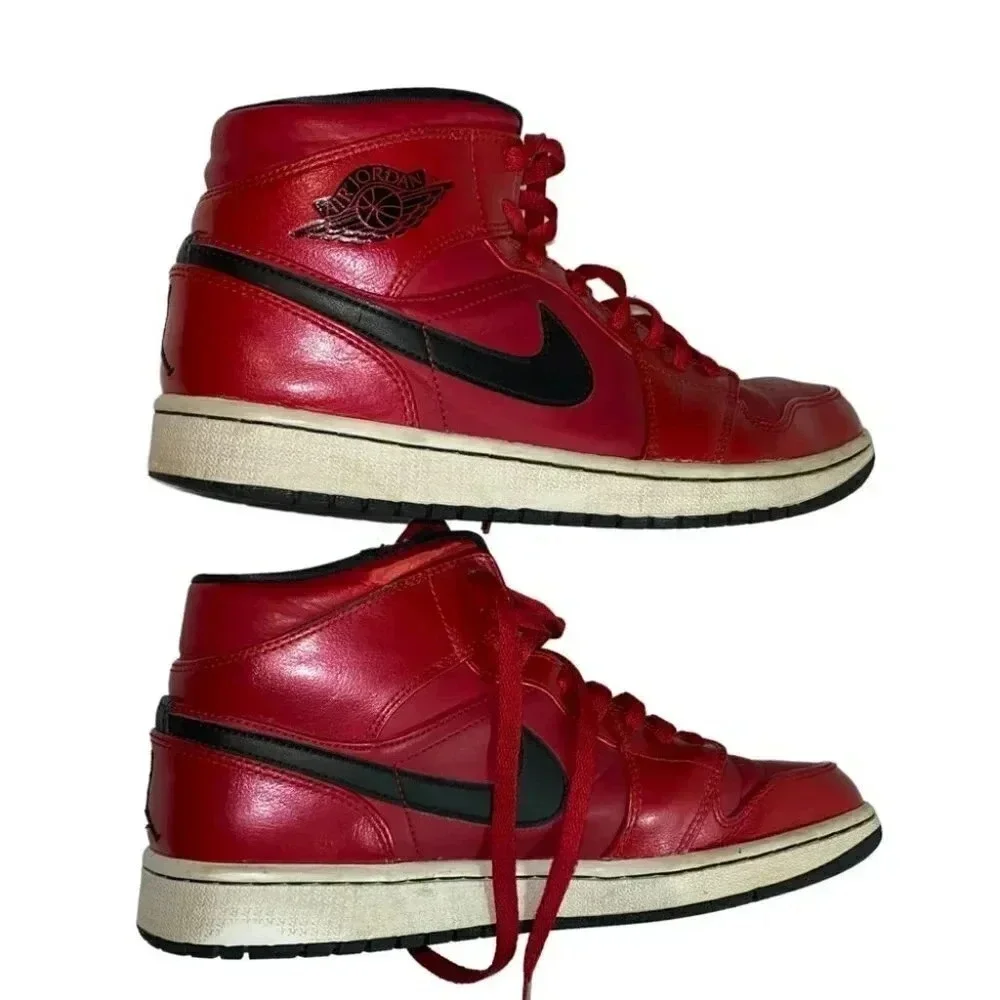 Jordan Air Jordan‎ 1 Mid Gym Red Black White 554724-602 Mens Size 10 Sneaker